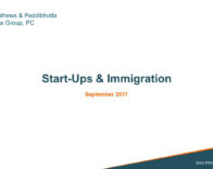 Our firm has developed successful strategies for entrepreneurs seeking immigration status for themselves and their employees.